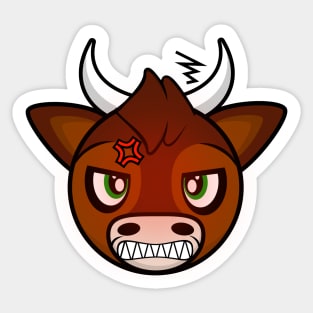 Angry Bull Delgado Sticker